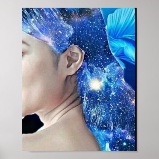 Funkelnd Haar Poster (Vorne)