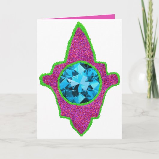 Funkelnd hamsa Eid Feiertagskarte (Vorderseite)
