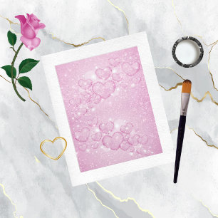 Funkelnd Hearts Scrapbook Paper