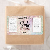 Funkelnd holografische Body Butter Labels (Insitu)