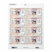 Funkelnd holografische Body Butter Labels (Vorne)