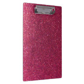 Funkelnd Hot Pink Glitzer Lehrer Klassengeschenk Klemmbrett (Rechts)