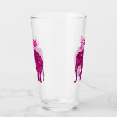 Funkelnd Hot-Rosa Elephant-Imitate funkeln Ihren N Glas (Links)