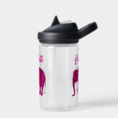 Funkelnd Hot-Rosa Elephant-Imitate funkeln Ihren N Trinkflasche (Links)
