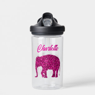 Funkelnd Hot-Rosa Elephant-Imitate funkeln Ihren N Trinkflasche