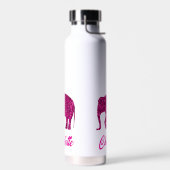 Funkelnd Hot-Rosa Elephant-Imitate funkeln Ihren N Trinkflasche (Links)