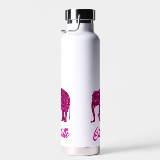 Funkelnd Hot-Rosa Elephant-Imitate funkeln Ihren N Trinkflasche (Rechts)
