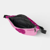 Funkelnd Hot-Rosa Elephant Individuelle Name Bauchtasche (Offen)