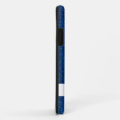 Funkelnd Individuelle Name Girly Blue Glitzer Case-Mate iPhone Hülle (Hinten/Rechts)