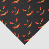 Funkelnd Jack O'Lantern-Gesichtsausschnitt Seidenpapier (Ausschnitt)