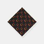 Funkelnd Jack O'Lantern-Gesichtsausschnitt Serviette (Ecke)