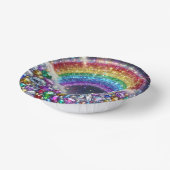 funkelnd, juwelenförmiger Regenbogen Pappteller (Gewinkelt)