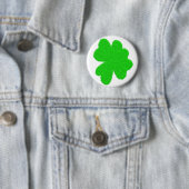 Funkelnd Kleeblatt mit Glück am St. Patrick's Day Button (Beispiel)