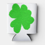Funkelnd Kleeblatt mit Glück am St. Patrick's Day Dosenkühler (Vorderseite)