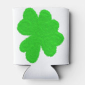 Funkelnd Kleeblatt mit Glück am St. Patrick's Day Dosenkühler (Rückseite)