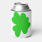 Funkelnd Kleeblatt mit Glück am St. Patrick's Day Dosenkühler (Kanne Rückseite)