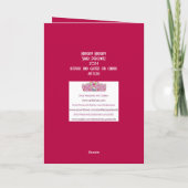 Funkelnd kokette Grußkarte Dankeskarte (Rückseite)