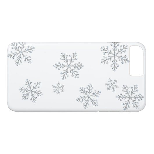 Funkelnd Kristallschneeflocken iPhone 7 Case-Mate iPhone Hülle (Rückseite (Horizontal))