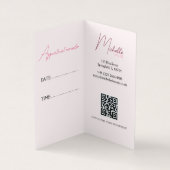 Funkelnd Lashes Icon Glitzer Terminkarte Visitenkarten (Innenseite)