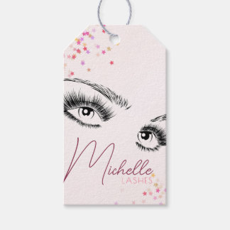 Funkelnd Lashes Pink Glitzer Confetti Aftercare Ki Geschenkanhänger
