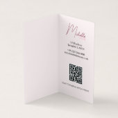 Funkelnd Lashes Pink Glitzer Star Confetti Makeup Visitenkarten (Innenseite)