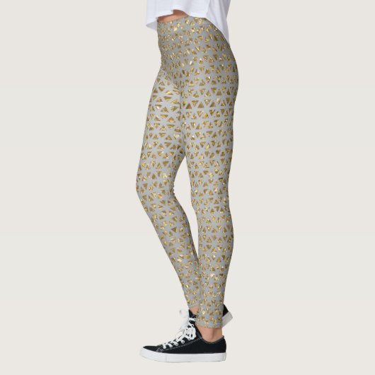 Funkelnd Leggings aus Gold (Links)