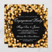 Funkelnd Leuchten der Einsatzpartei Einladung (Vorne/Hinten)