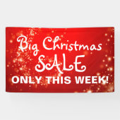 Funkelnd Lichter drehen rot + Ihre Ideen Banner (Horizontal)