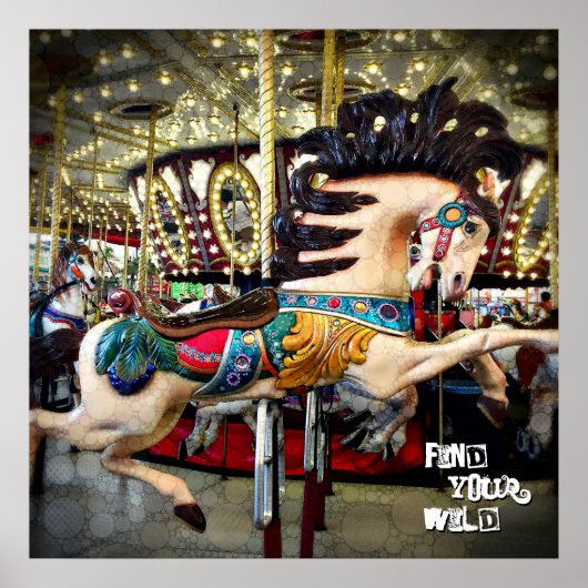 Funkelnd Lichter für das Karussell finden Ihre Wil Poster (Vorne)