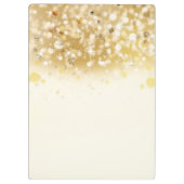 Funkelnd Lights Gold Makeuyes Lashes Modern Klemmbrett (Rückseite)