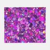 Funkelnd Lila Blanket 50" x 60" Fleecedecke (Vorderseite (Horizontal))
