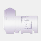 Funkelnd Lila Glitzer Dekoration Geburtstag Geschenkschachtel (Ungefaltet)