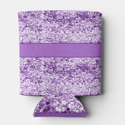 Funkelnd Lila Glitzer Dosenkühler (Rückseite)