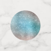 Funkelnd Lila PInk Aqua Glitz Konfetti (Klein Vorderseite)