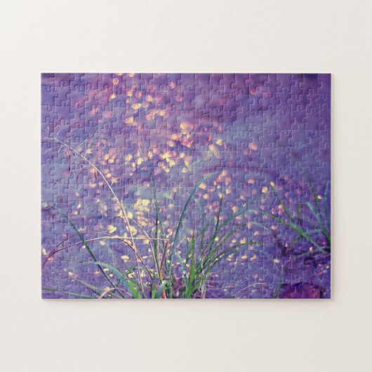 Funkelnd lila Regen Puzzle (Horizontal)