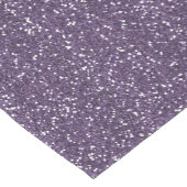 Funkelnd lila u. silberner Glitzer Kurzer Tischläufer (Ecke)