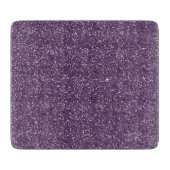 Funkelnd lila u. silberner Glitzer Schneidebrett (Vorderseite)