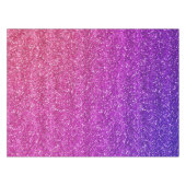Funkelnd Lila und rosafarbener Glitzer  Tischdecke (Vorderseite (Horizontal))