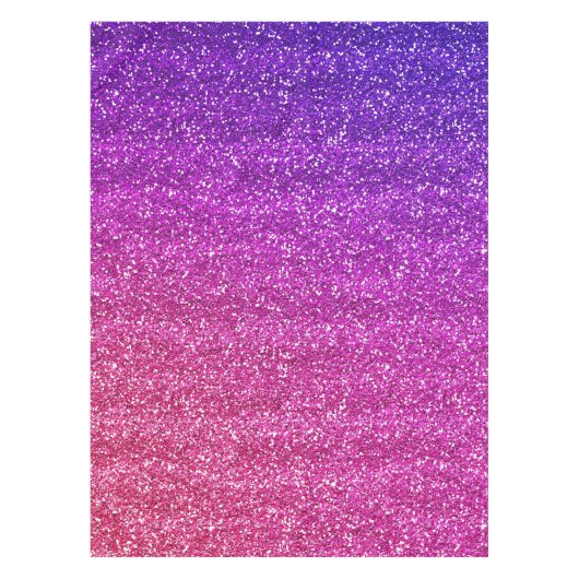 Funkelnd Lila und rosafarbener Glitzer  Tischdecke (Vorderseite)