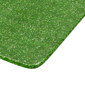 Funkelnd Limoner grüner u. silberner Glitzer Schneidebrett (Ecke)