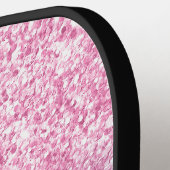 Funkelnd Luxus Light Pink Aquamarin Ombre Glitzer Pickleball Schläger (Linke Seite)