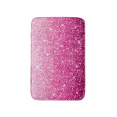Funkelnd Luxus pink Gradient Badematte (Vorderseite Vertikal)