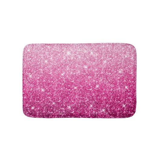 Funkelnd Luxus pink Gradient Badematte (Vorderseite)