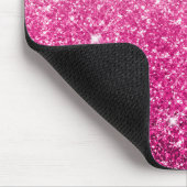Funkelnd Luxus Pink Ombre Mousepad (Ecke)