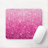 Funkelnd Luxus Pink Ombre Mousepad (Mit Mouse)
