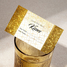 Funkelnd magischer Sand Wie viele Kisses Bridal Begleitkarte