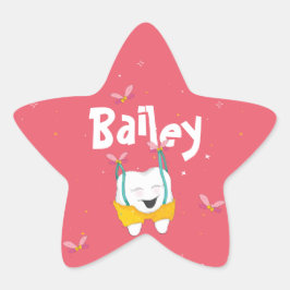 Funkelnd Magischer Spaß - Niedlicher Zackensteg Stern-Aufkleber