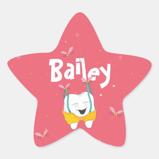 Funkelnd Magischer Spaß - Niedlicher Zackensteg Stern-Aufkleber (Vorderseite)