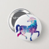 Funkelnd magischer Unicorn Button (Vorne & Hinten)