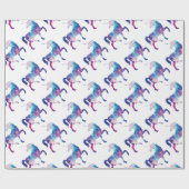 Funkelnd magischer Unicorn Geschenkpapier (Flach)